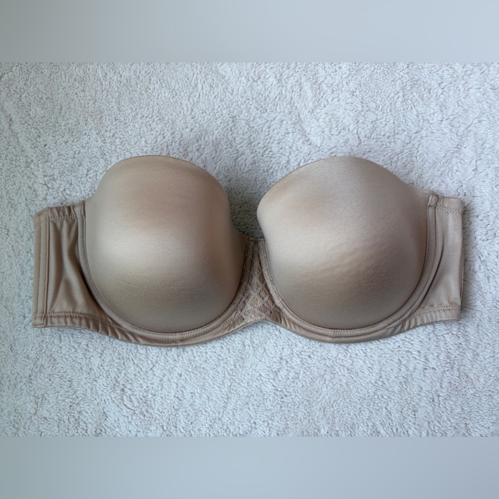 Bali Nude Underwire Strapless Bra Women Size 42C